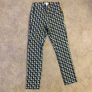 Size 4 H&M patterned pants